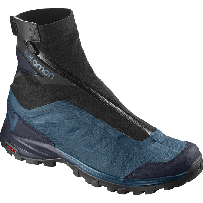 Buty Trekkingowe Męskie Salomon OUTPATH PRO GTX® - Niebieskie / Czarne - Polska (356-JIKCRB)